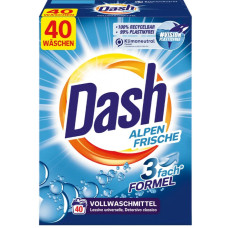 Пральний порошок Dash Alpen Frische універсальний, 40 прань, 2,6 кг 